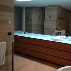 Timber porcelain tiles and matching American Oak flooring - Products
