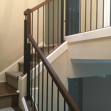 Contemporary custom railing - vertical design