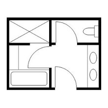 Upstairs "3 way" bathroom