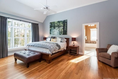 Huge eclectic bedroom photo in Bridgeport