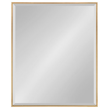 Rhodes Framed Wall Mirror, Gold, 22.75x28.75