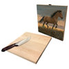 "Buckskin Stallion" Cutting Board, 12"x12"