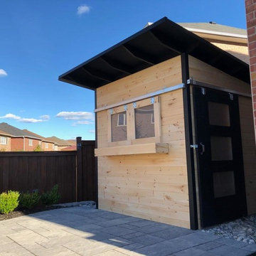 8x12 Modern Bar Shed / Pool Shed
