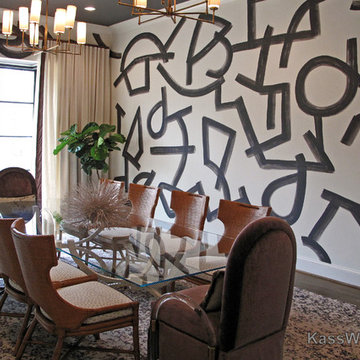 Strokes of Genius… abstract wall finish