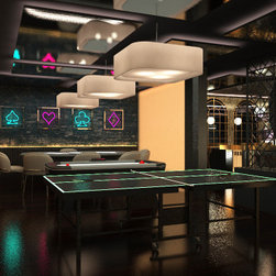 Entertainment-Ready Spaces in the Suncadia Home - Game Room And Bar Decor