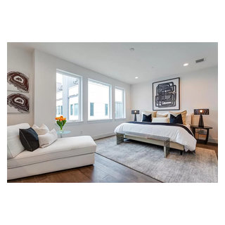 Black and White Master Bedroom - Bedroom - New York - by Giselle Ulmo ...