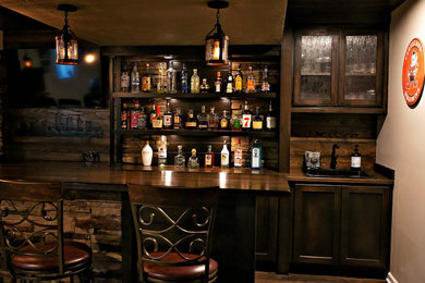 Example of a 1960s home bar design in Phoenix