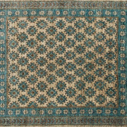 Nomad Jute Area Rug in Blue/Beige - Products