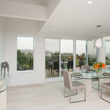 Dining Room With Expansive Windows