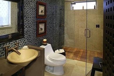 Inspiration for a modern bathroom remodel in Other