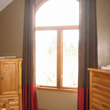 Grommet color blocking Draperies
