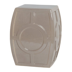 Gray "O" Garden Stool - Home Decor