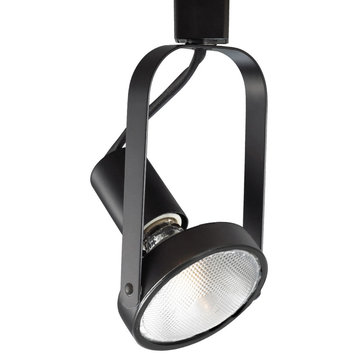 WAC Lighting Line Voltage Track Fixture in Black for H Track