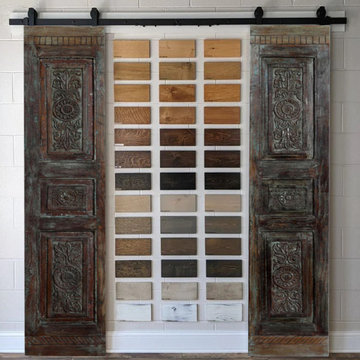 Carved Pantry Doors, Accent Barndoors