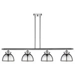 Innovations Lighting - Adirondack 4-Light 48" Stem Island Light, Polished Chrome Shade - A truly dynamic fixture, the Ballston fits seamlessly amidst most decor styles. Its sleek design and vast offering of finishes and shade options makes the Ballston an easy choice for all homes.