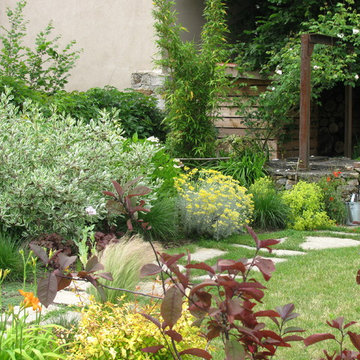 Jardin Anglais à Nantes. L'utilisation des vivaces au jardin.