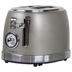 Costway Stainless Steel 4 Slice Toaster Extra-Wide Slot 6 Shade