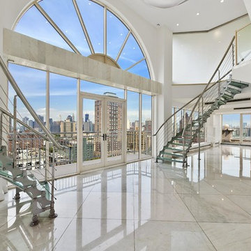 Laminated glass floors