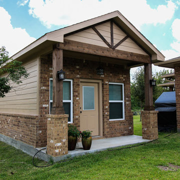 Workshop and Patio Cover with Outdoor Kitchen: Rosenberg, TX