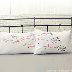 Happily Ever After Bride & Groom Pillowcases - Pillowcases And Shams