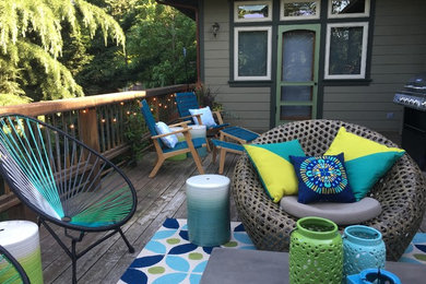 Patio - large mediterranean backyard patio idea in Other with no cover