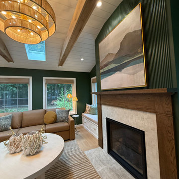 Cozy, multi-functional sunroom retreat