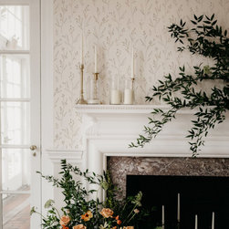 dainty minimal floral wallpaper - Wallpaper