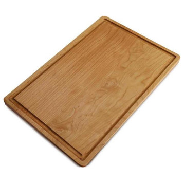 Delice Cherry Rectangle Cutting Board With Juice Drip Groove