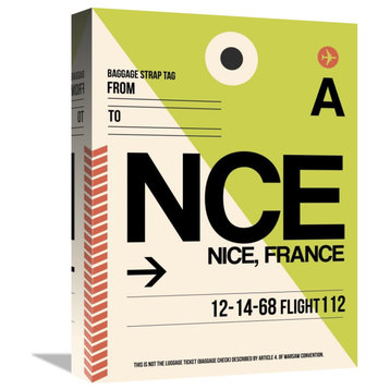 "NCE Nice Luggage Tag 2" Fine Art Print