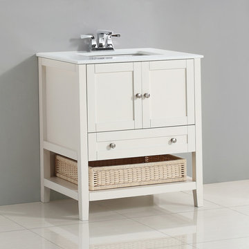 Simpli Home | Bath Vanity Top & Base Combinations
