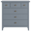 Artisan Solid Wood Bedroom Chest of Drawers, Storm Grey