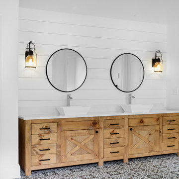 Modern Farmhouse Bathroom- Greenspring