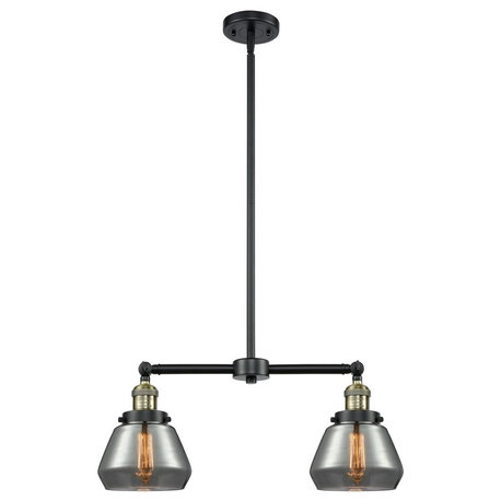 Innovations 2-LT Fulton 22" Chandelier - Black Antique Brass