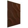 Lane EnduraWall Decorative 3D Wall Panel, 11.875"Wx11.875"H, Aged Metallic Rust