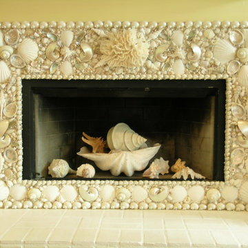 Heather Kendall Designs - Sea Shell Fireplaces elegantshells.net
