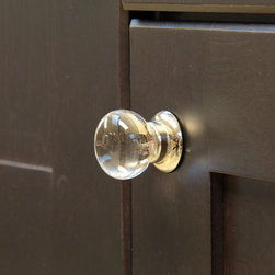 Clear Crystal Mushroom Cabinet Knobs - Cabinet And Drawer Knobs