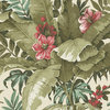 Floral Jungle Botanical Wallpaper, Beige, Double Roll