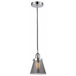 Innovations Lighting - Innovations Lighting 616-1PH-PC-G63 Cone, 1 Light Mini Pendant Industrial St - Innovations Lighting Cone 1 Light 6 inch Matte BlaCone 1 Light Mini Pe Polished ChromeUL: Suitable for damp locations Energy Star Qualified: n/a ADA Certified: n/a  *Number of Lights: 1-*Wattage:100w Incandescent bulb(s) *Bulb Included:No *Bulb Type:Incandescent *Finish Type:Polished Chrome