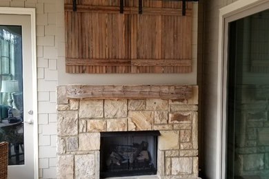 Example of an exterior home design in Atlanta