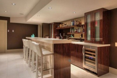 Example of a minimalist kitchen design in Other