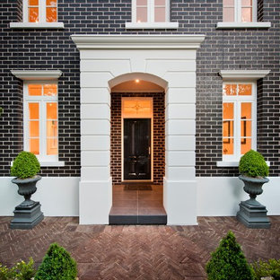 Moderne Häuser mit Backsteinfassade Ideen, Design & Bilder - August