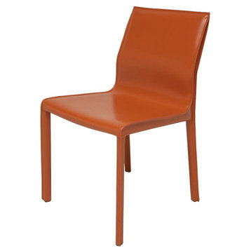 Nuevo Furniture Colter Dining Side Chair in Ochre