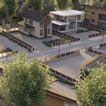Modern Village 3D Rendering