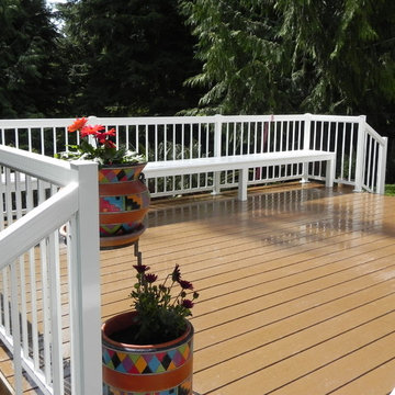 Port Ludlow Ground Level Composite Deck and Rails