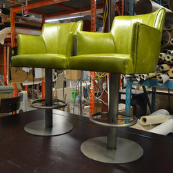 Green Bar-stools Leather - Indoor Pub And Bistro Sets