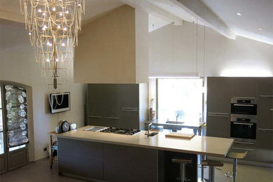 Inspiration pour une cuisine design.