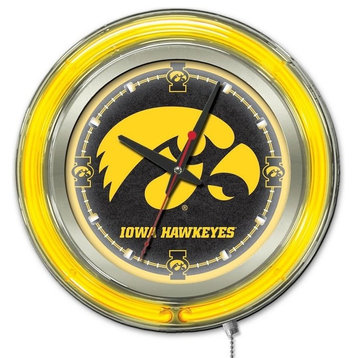 Iowa Neon Clock