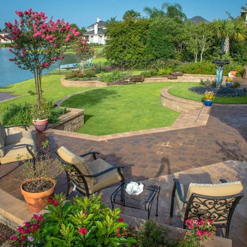 Lakeside Terraced Backyard