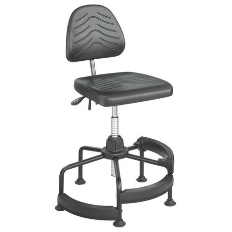 Safco Task Master Deluxe Industrial Drafting Chair in Dark Grey