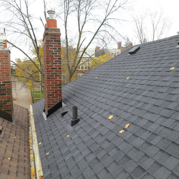Asphalt Shingles Certainteed Landmark Moire Black Roof Installation